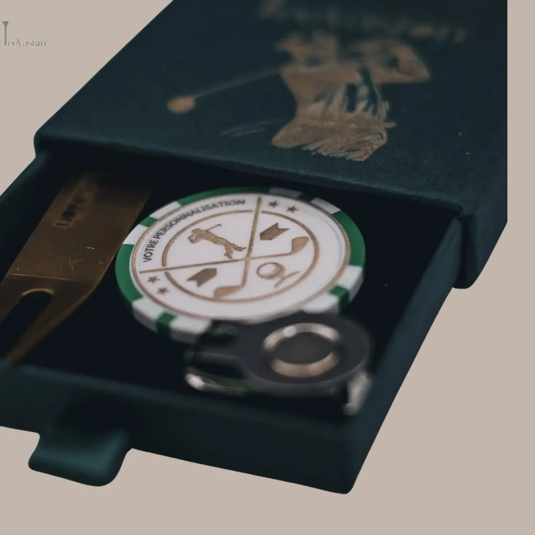 AceBox – Coffret cadeau golf personnalisable, idéal pour golfeurs Tee Vasion