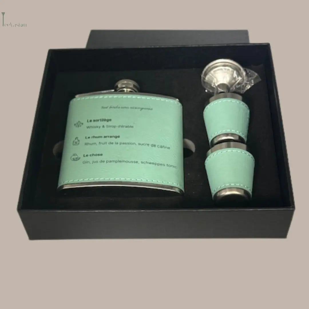 Birdie Flask – Coffret flasque de golf personnalisé, cadeau original Tee Vasion