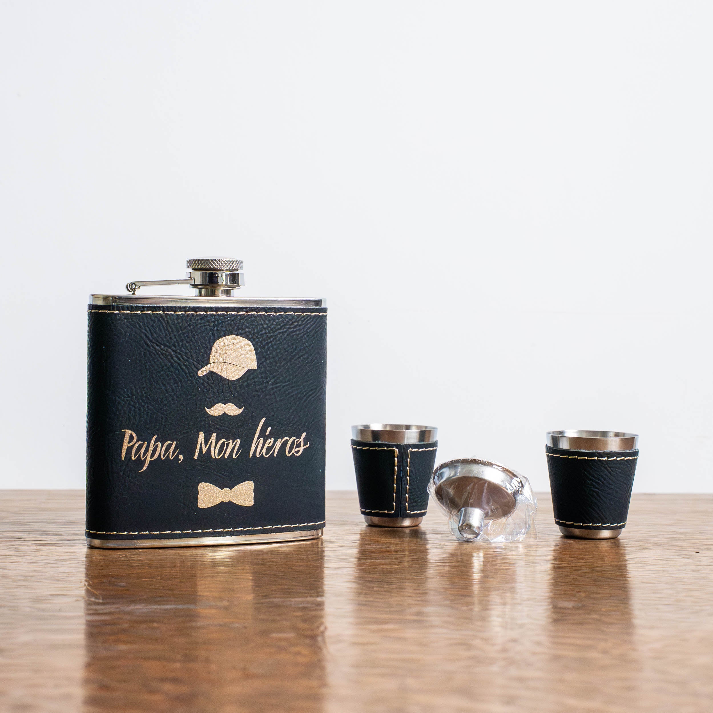 Birdie Flask – Coffret flasque de golf personnalisé, cadeau original Tee Vasion