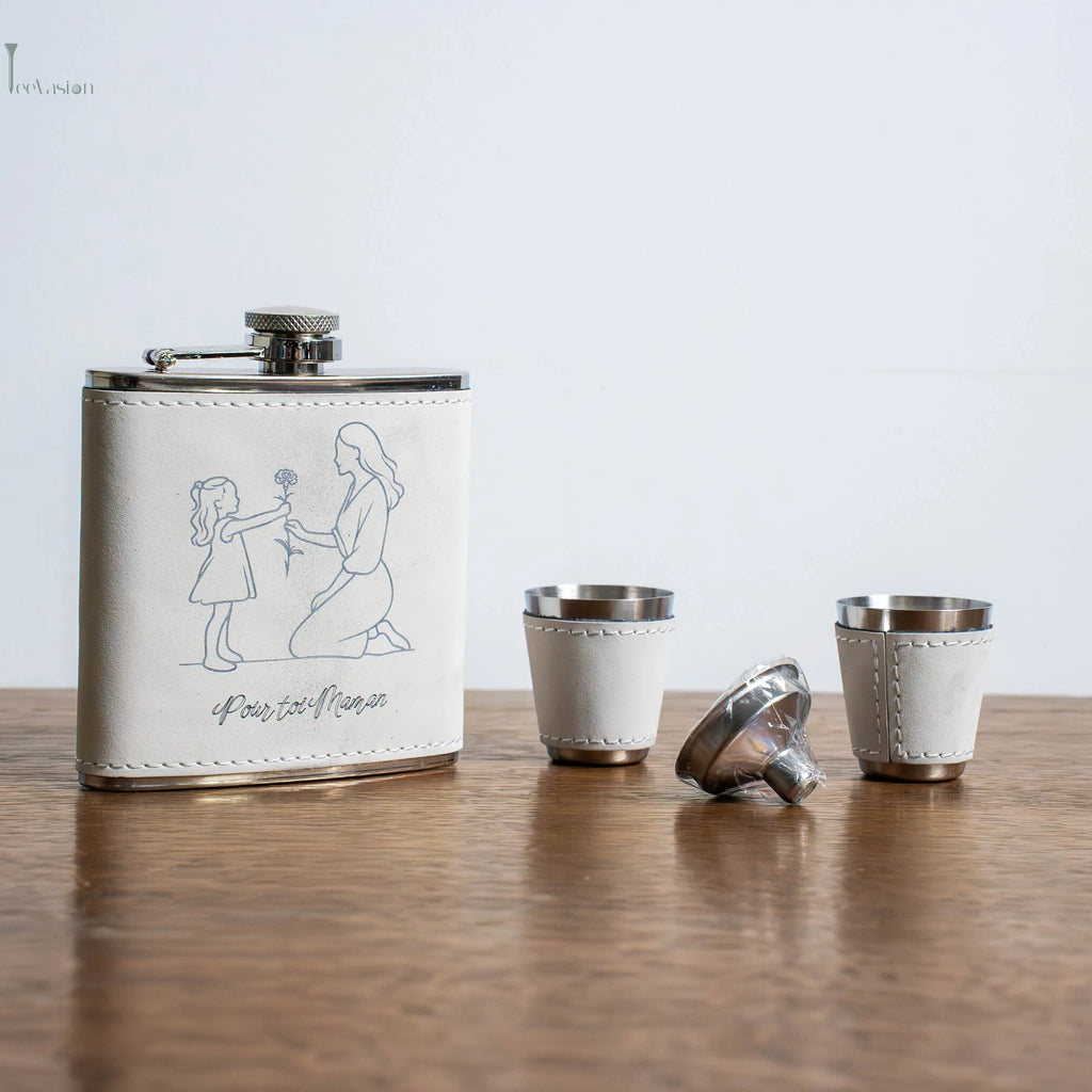 Birdie Flask – Coffret flasque de golf personnalisé, cadeau original