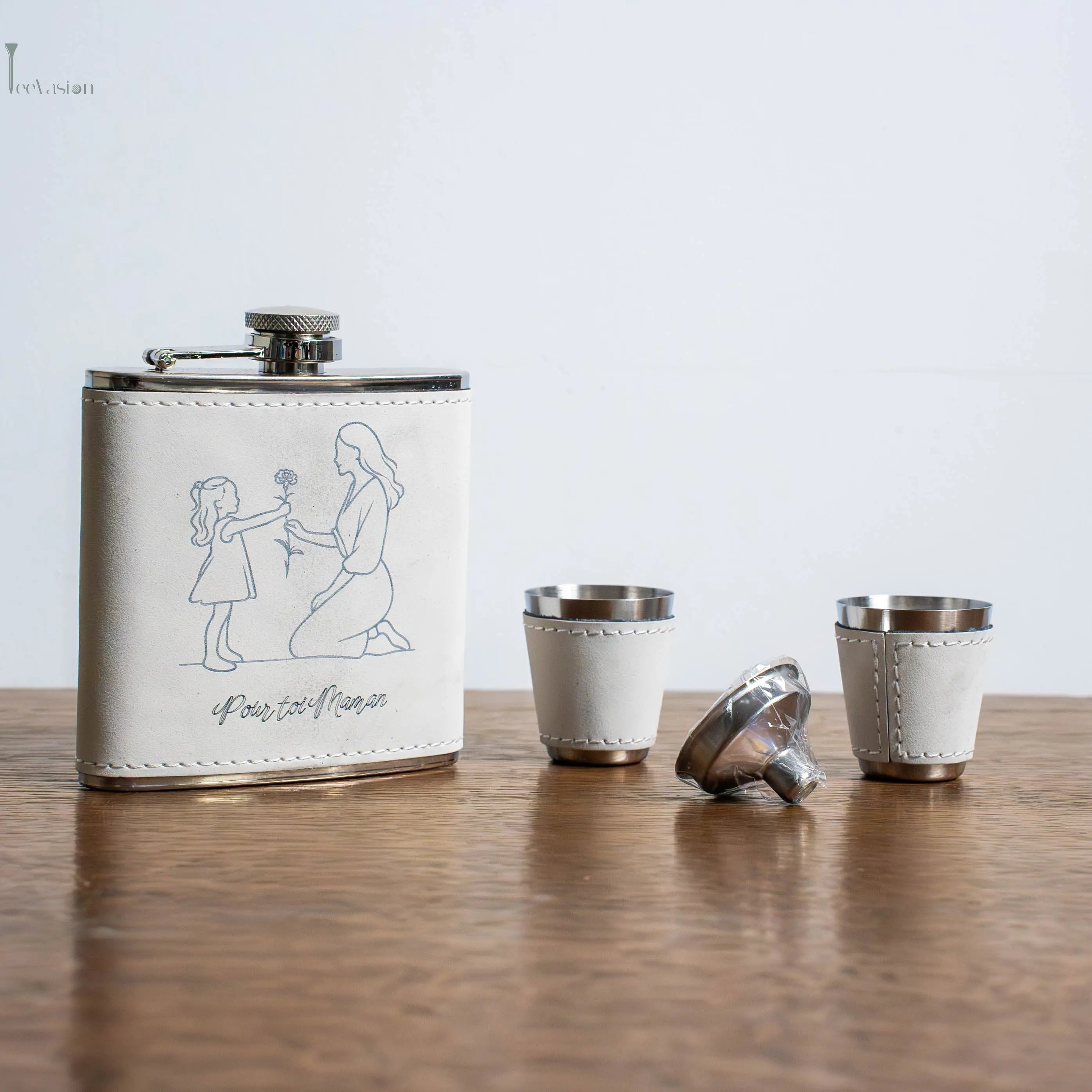 Birdie Flask – Coffret flasque de golf personnalisé, cadeau original