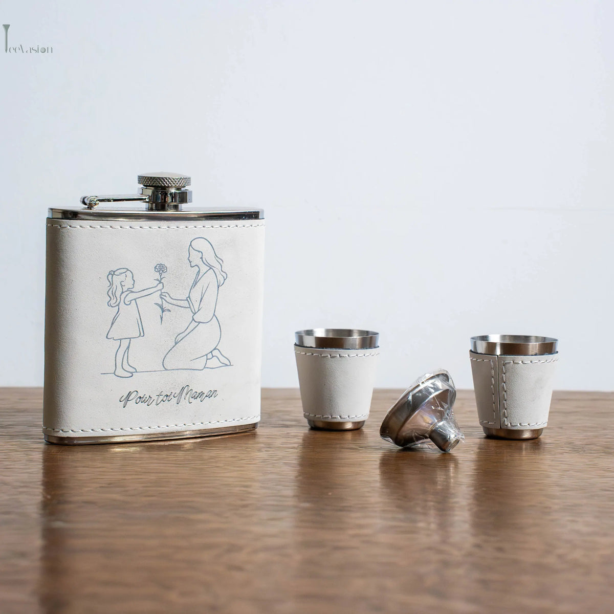 Birdie Flask – Coffret flasque de golf personnalisé, cadeau original Tee Vasion