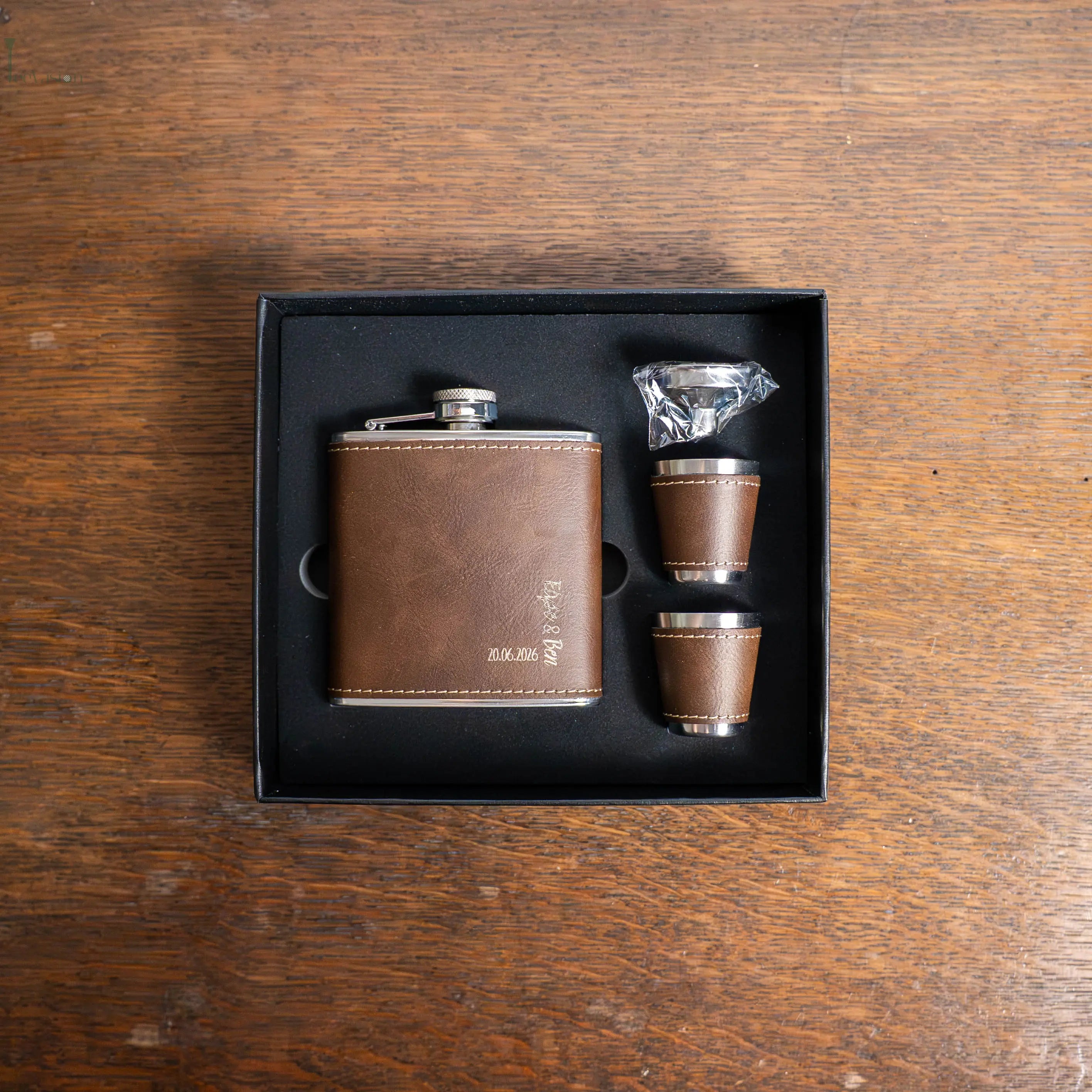 Birdie Flask – Coffret flasque de golf personnalisé, cadeau original Tee Vasion