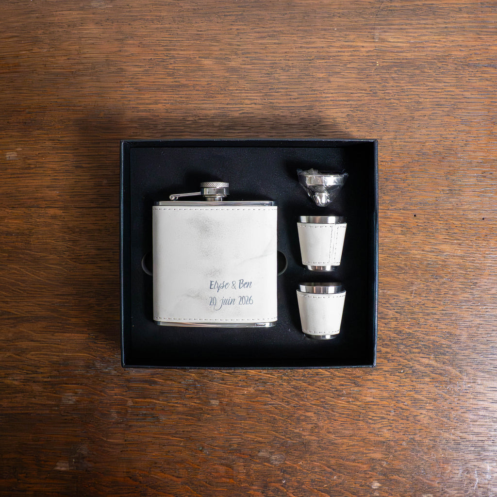 Birdie Flask – Coffret flasque de golf personnalisé, cadeau original Tee Vasion