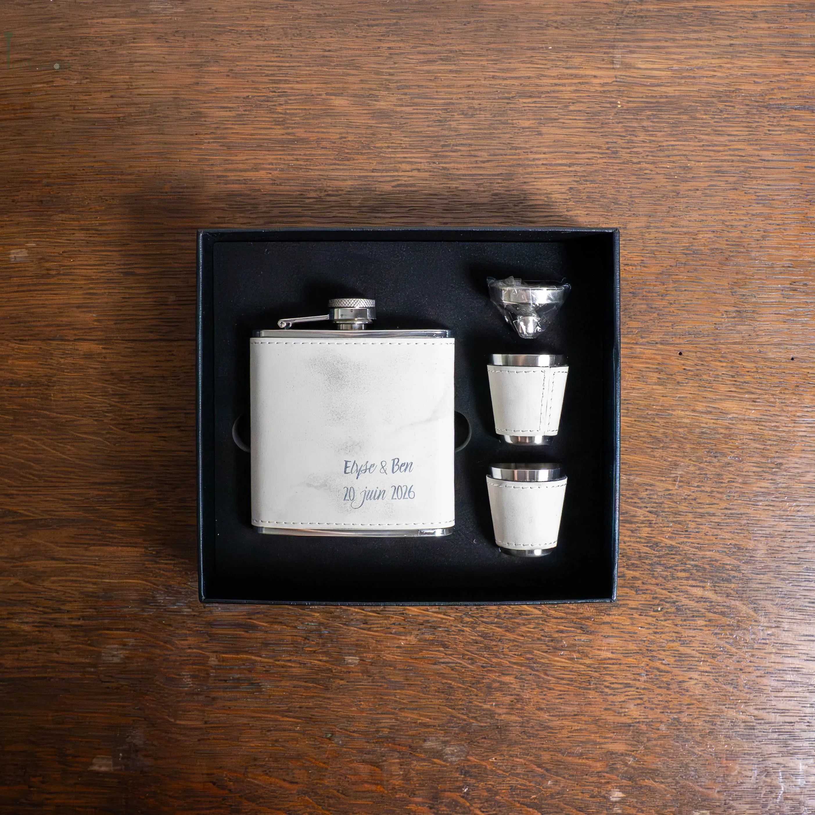 Birdie Flask – Coffret flasque de golf personnalisé, cadeau original