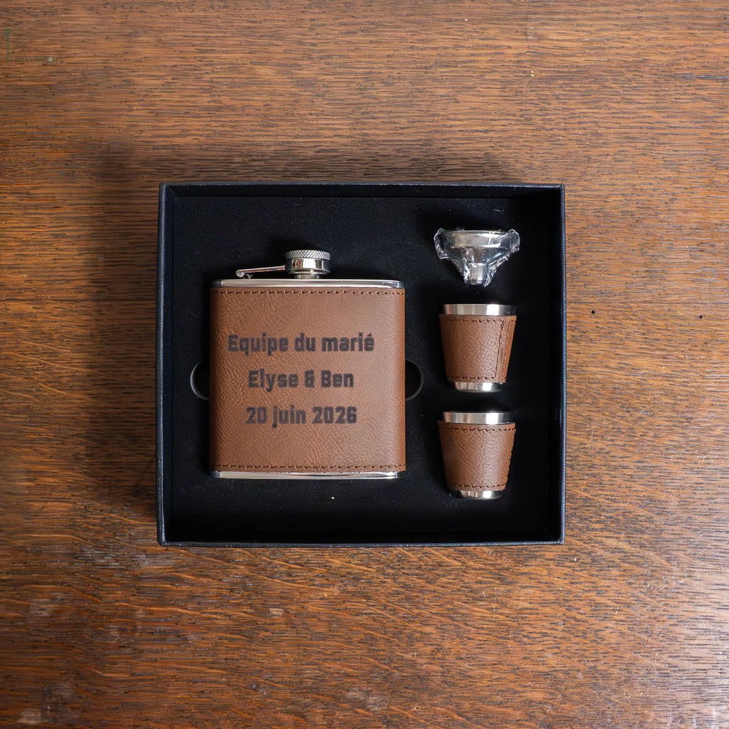 Birdie Flask – Coffret flasque de golf personnalisé, cadeau original