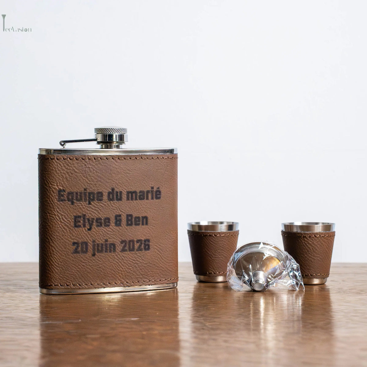Birdie Flask – Coffret flasque de golf personnalisé, cadeau original Tee Vasion