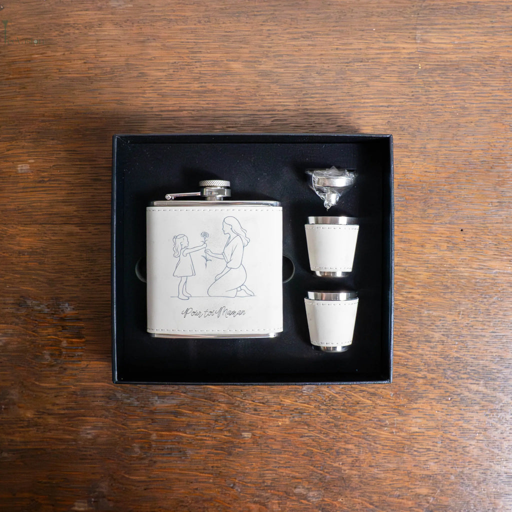 Birdie Flask – Coffret flasque de golf personnalisé, cadeau original