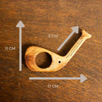 FairWood–Le trophée bois une balle gravé en forme de tête de club Tee Vasion