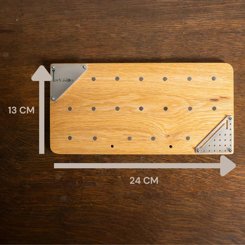L’élégance du bois – Support design pour collection de marques-balles TeeVasion