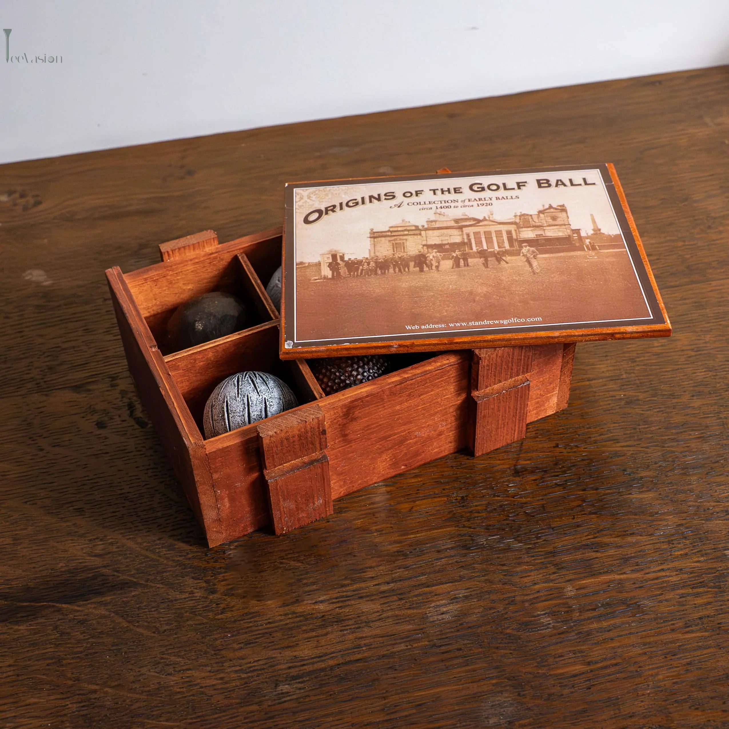 Légende du Green – Édition numérotée avec balles de golf vintage Tee Vasion