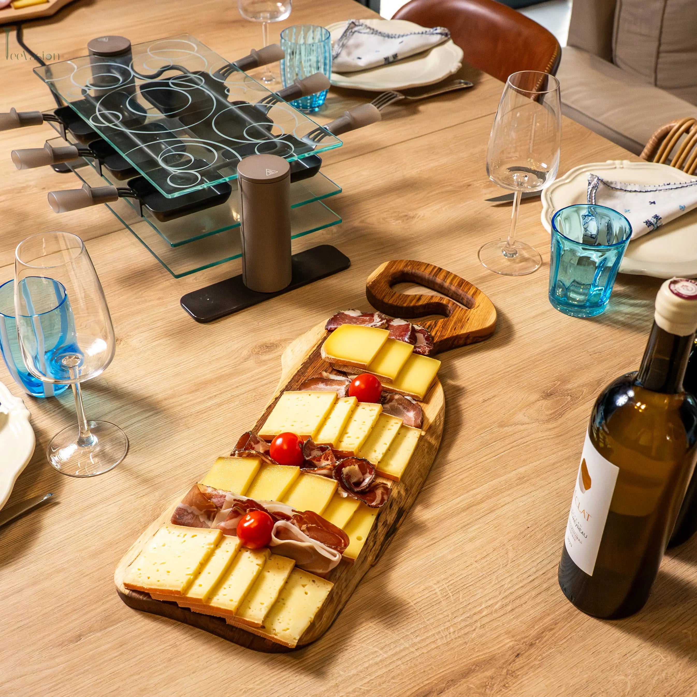 Planche de présentation en bois Wooden Slice – Élégante et unique TeeVasion