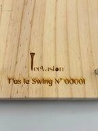 Planche t’as le Swing gravure de numérotation arrière 