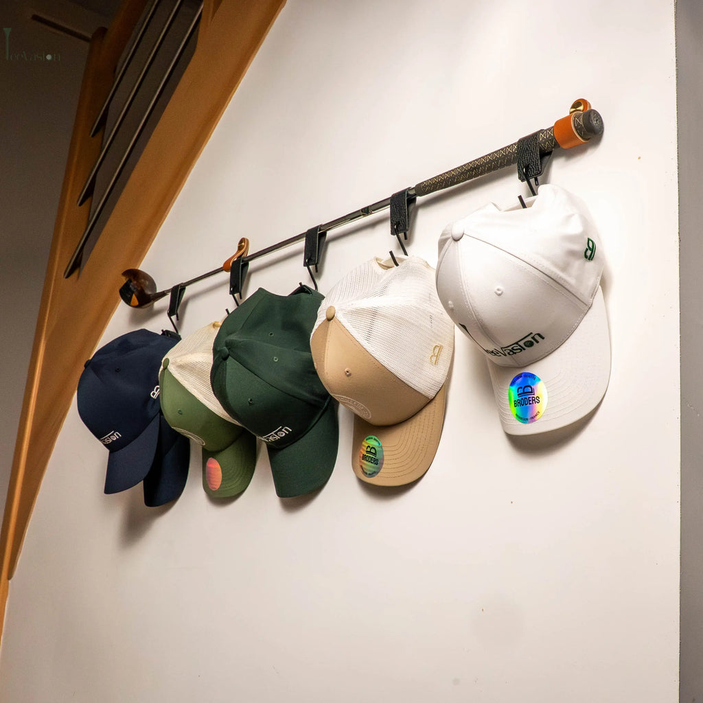 Porte-casquettes mural en club de golf vintage Tee Vasion