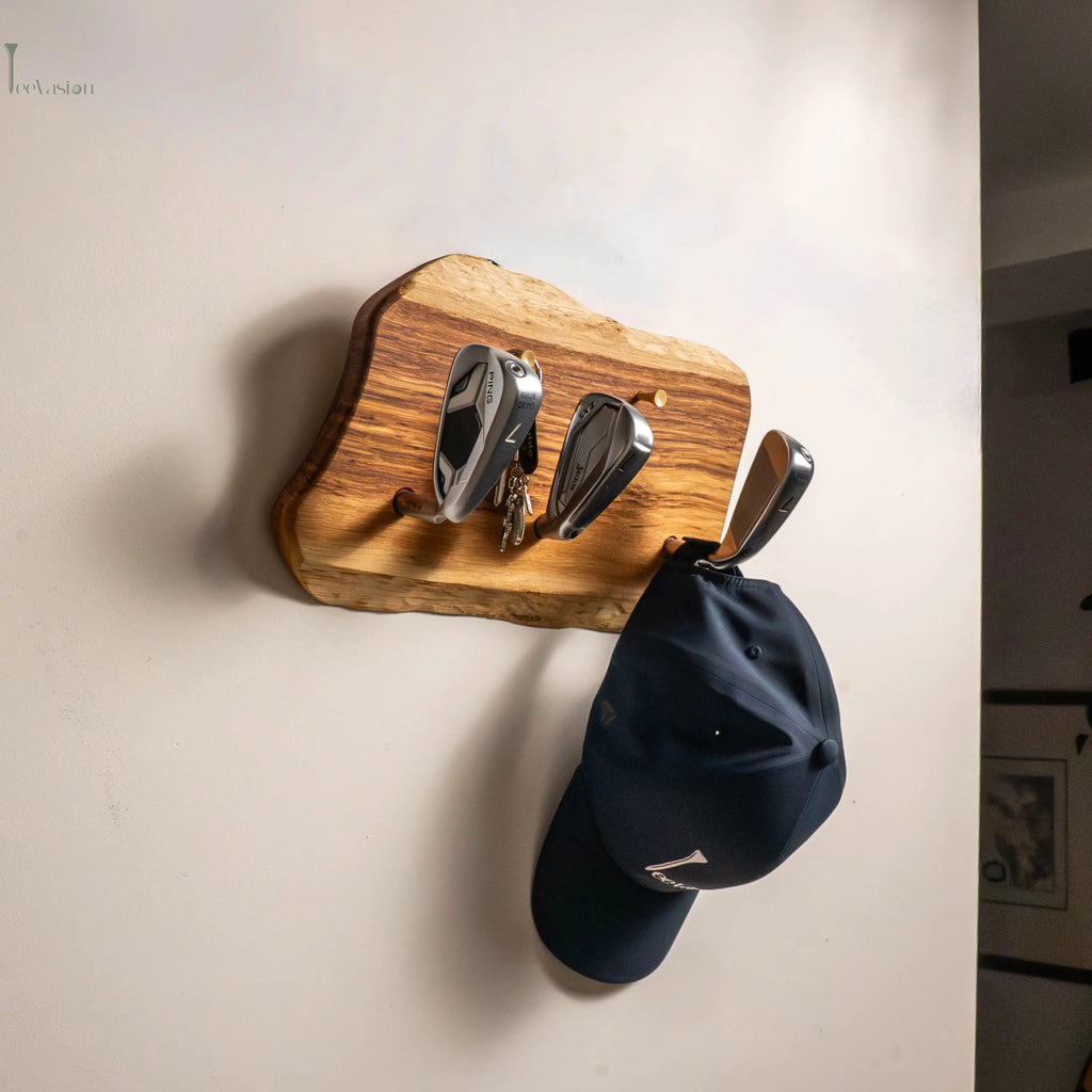 Porte-manteau golf élégant ClubHanger, design tête de club unique Tee Vasion