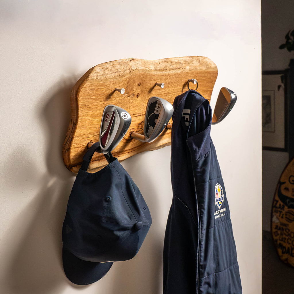 Porte-manteau golf élégant ClubHanger, design tête de club unique Tee Vasion