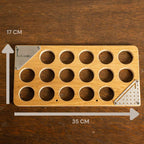 Présentoir bois élégant pour vos plus belles balles de golf TeeVasion