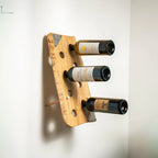 Support mural en bois pour bouteille, design golf avec tee géant TeeVasion