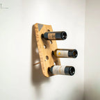 Support mural en bois pour bouteille, design golf avec tee géant TeeVasion