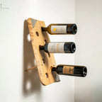 Support mural en bois pour bouteille, design golf avec tee géant TeeVasion