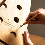 Support mural en bois pour bouteille, design golf avec tee géant TeeVasion