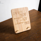 T’as le Swing – Cadre bois à message golf TeeVasion