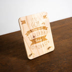 T’as le Swing – Cadre bois à message golf TeeVasion