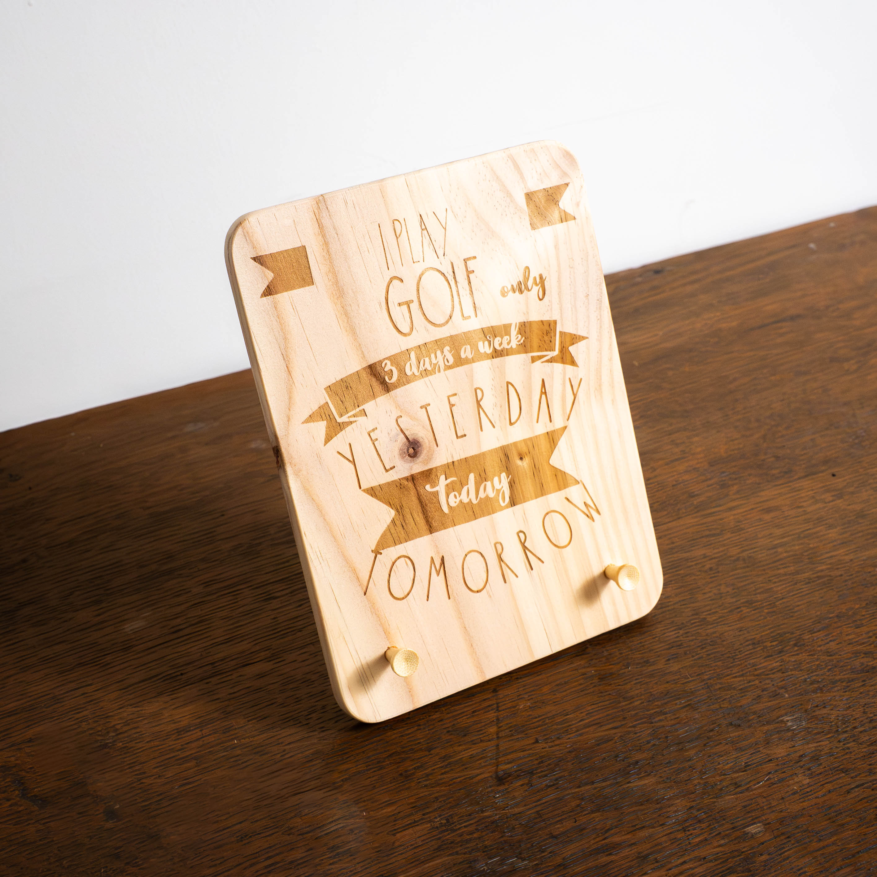 T’as le Swing – Cadre bois à message golf TeeVasion