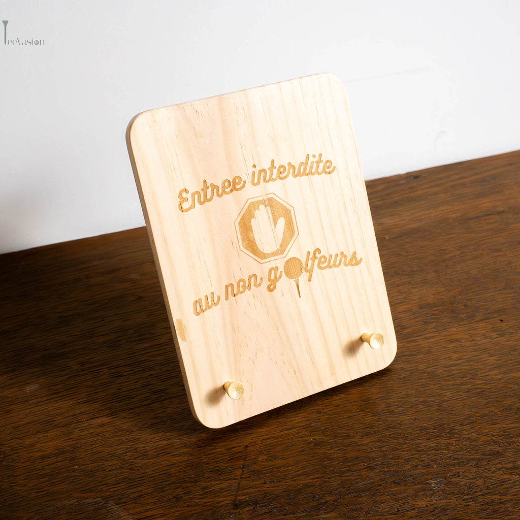 T’as le Swing – Cadre bois à message golf TeeVasion