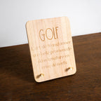 T’as le Swing – Cadre bois à message golf TeeVasion