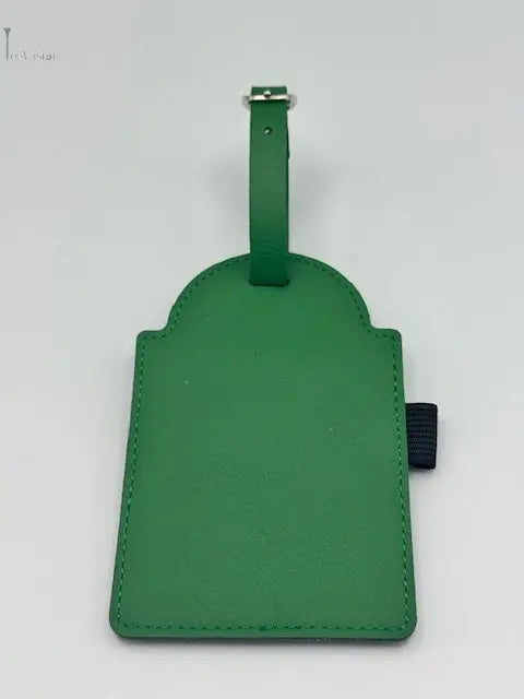 Un tag de sac personnalisable rectangle vert 