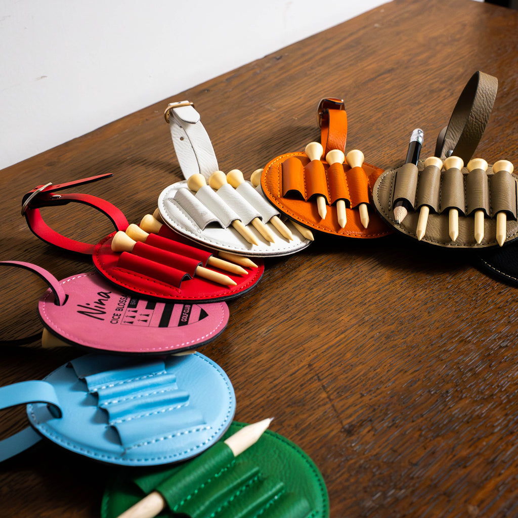 TeeTag – Étiquette de sac de golf personnalisée avec tees inclus Tee Vasion