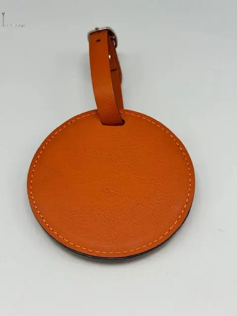 Tag de sac personnalisable de couleur orange 